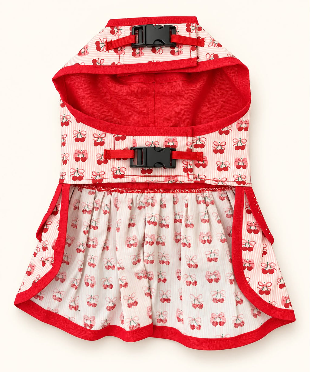 Vestido Cereja com guia