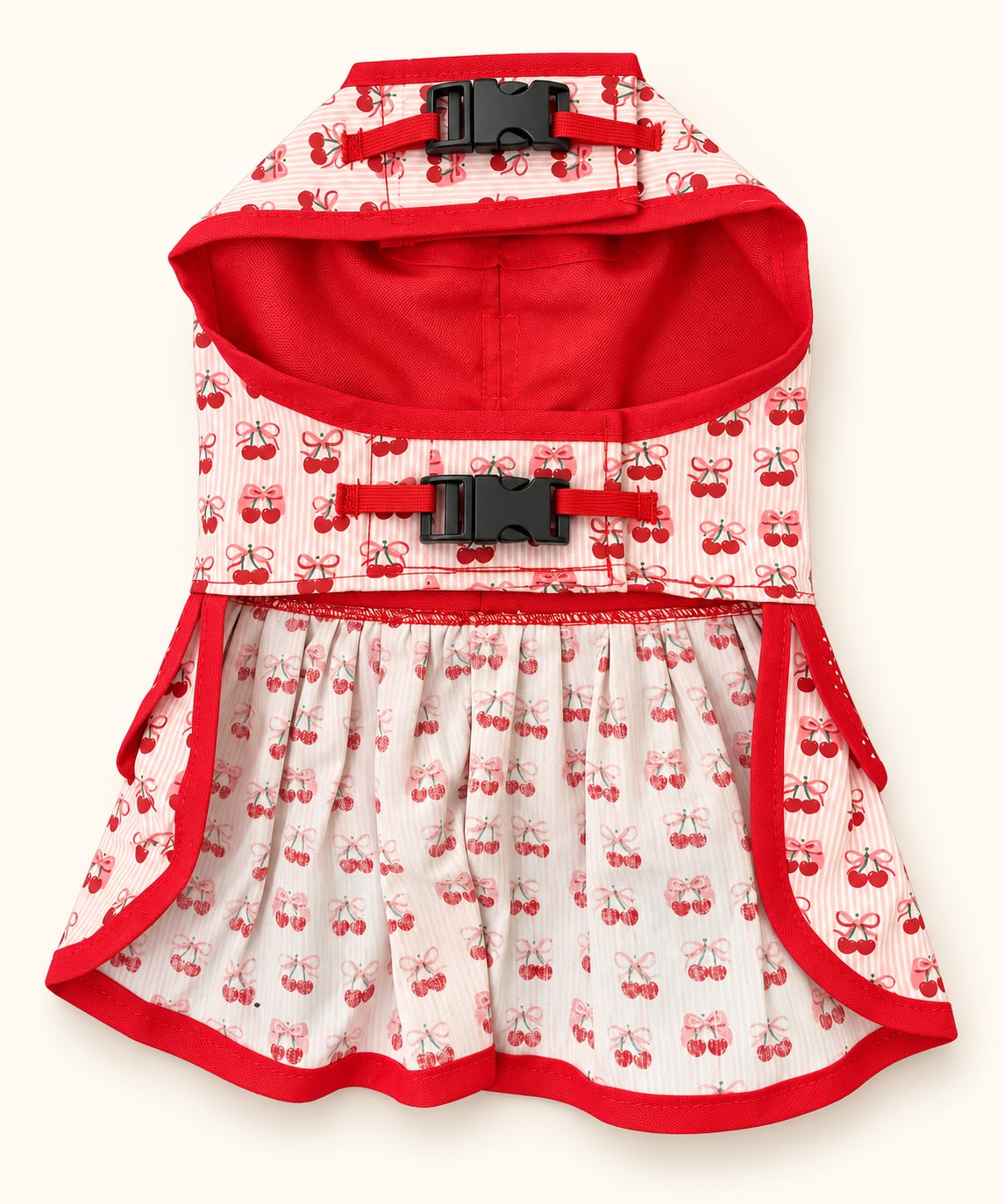 Vestido Cereja com guia