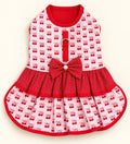 Vestido Cereja com guia