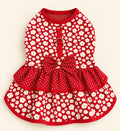 Vestido Margarida Vermelha com guia