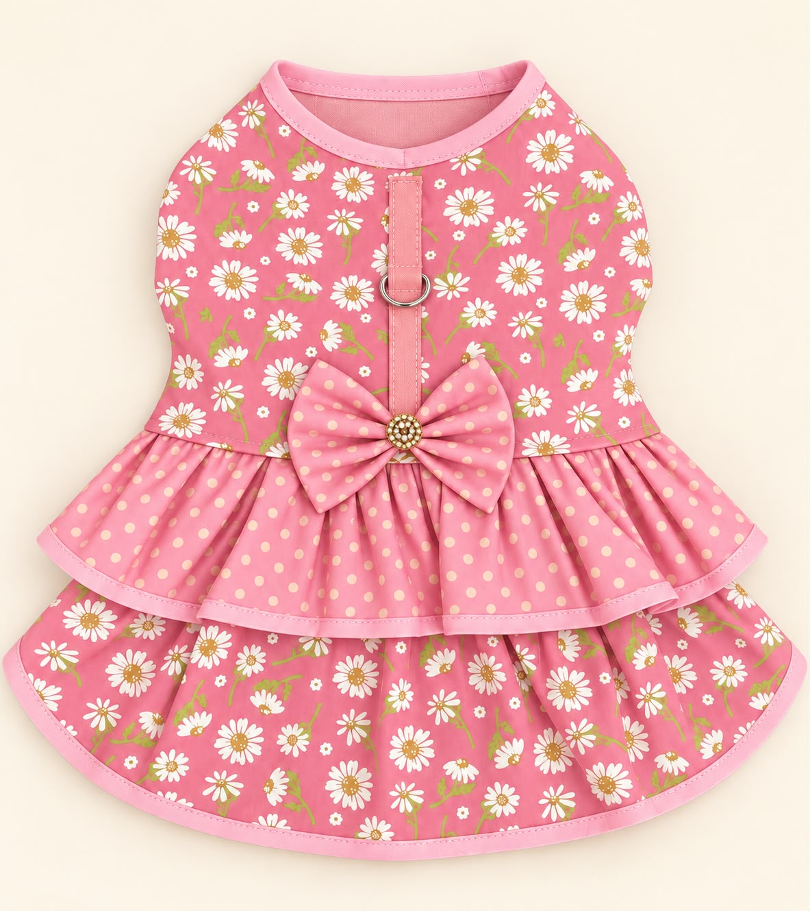 Vestido Margarida Rosa com guia